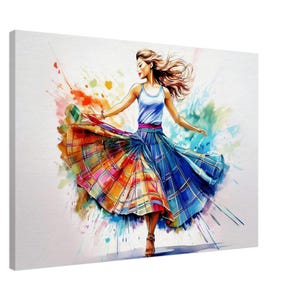 Canvas Scottish Country Dancer