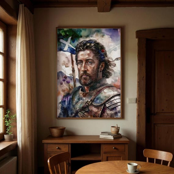 William Wallace Art Print: Scottish Highland, Braveheart Poster