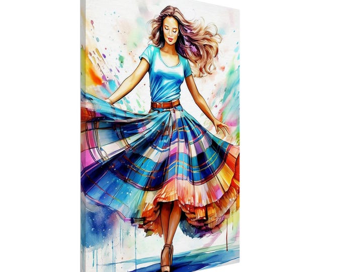 Canvas Scottish Country Dancer