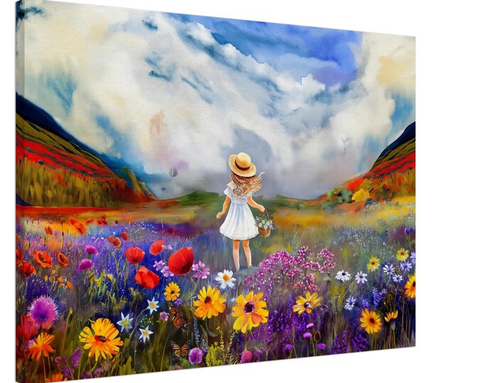 Canvas Colors Of Scotland: Flower Girl