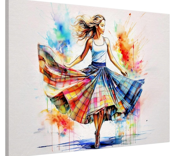 Canvas Scottish Country Dancer