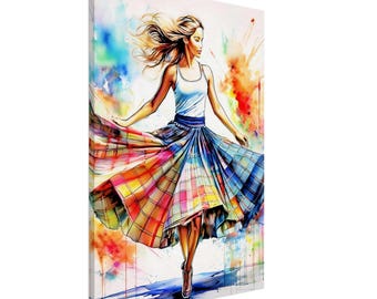 Canvas Scottish Country Dancer