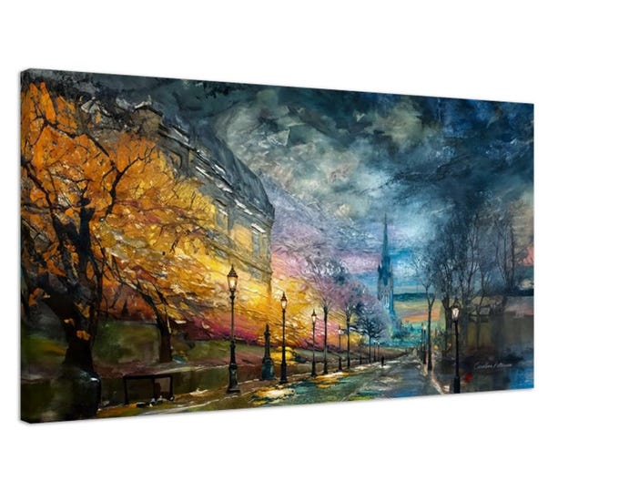 XL Canvas "Princess Street, Edinburgh"