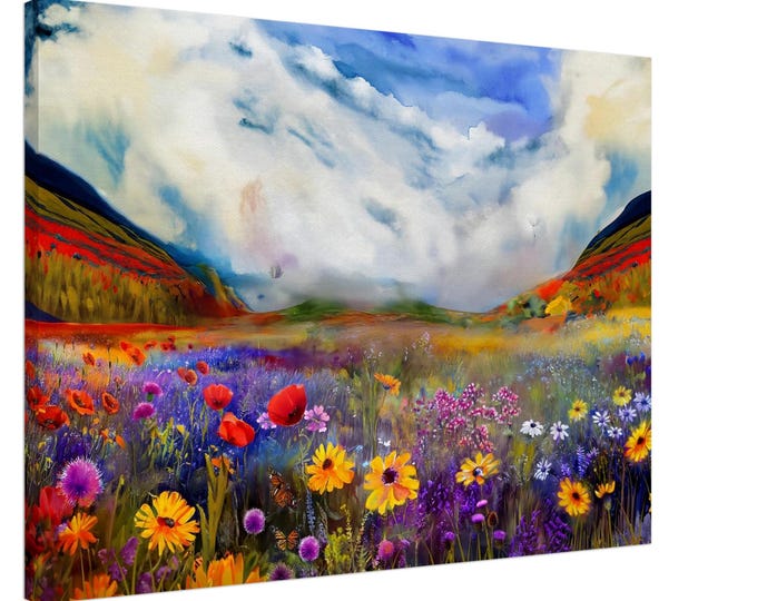 Canvas Colors Of Scotland: Wildflowers