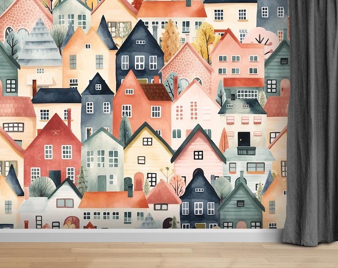 Canvas Wallpaper British Homes - Self Adhesive Wallpaper for England, Scotland, Wales & Ireland