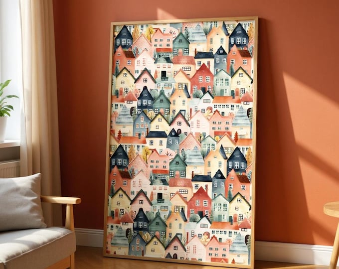 British Homes Poster: Matte UK Heritage Art