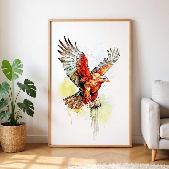 Golden Eagle Poster: Classic Matte UK Heritage Art
