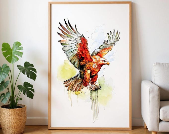 Golden Eagle Poster: Classic Matte UK Heritage Art