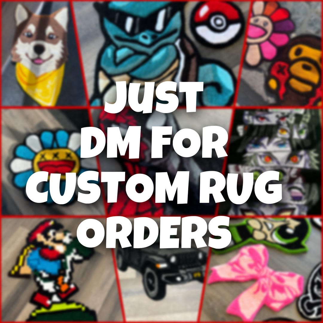 BEST CUSTOM RUGS for Your Room or Business for Gift Ideas (send Picture ...