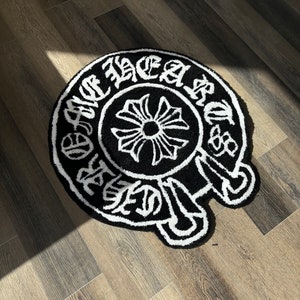 Chrome Rug (3x3) - für Ihren Raum Dekor Jungen oder Mädchen Geburtstag Geschenk Freund Herzen
