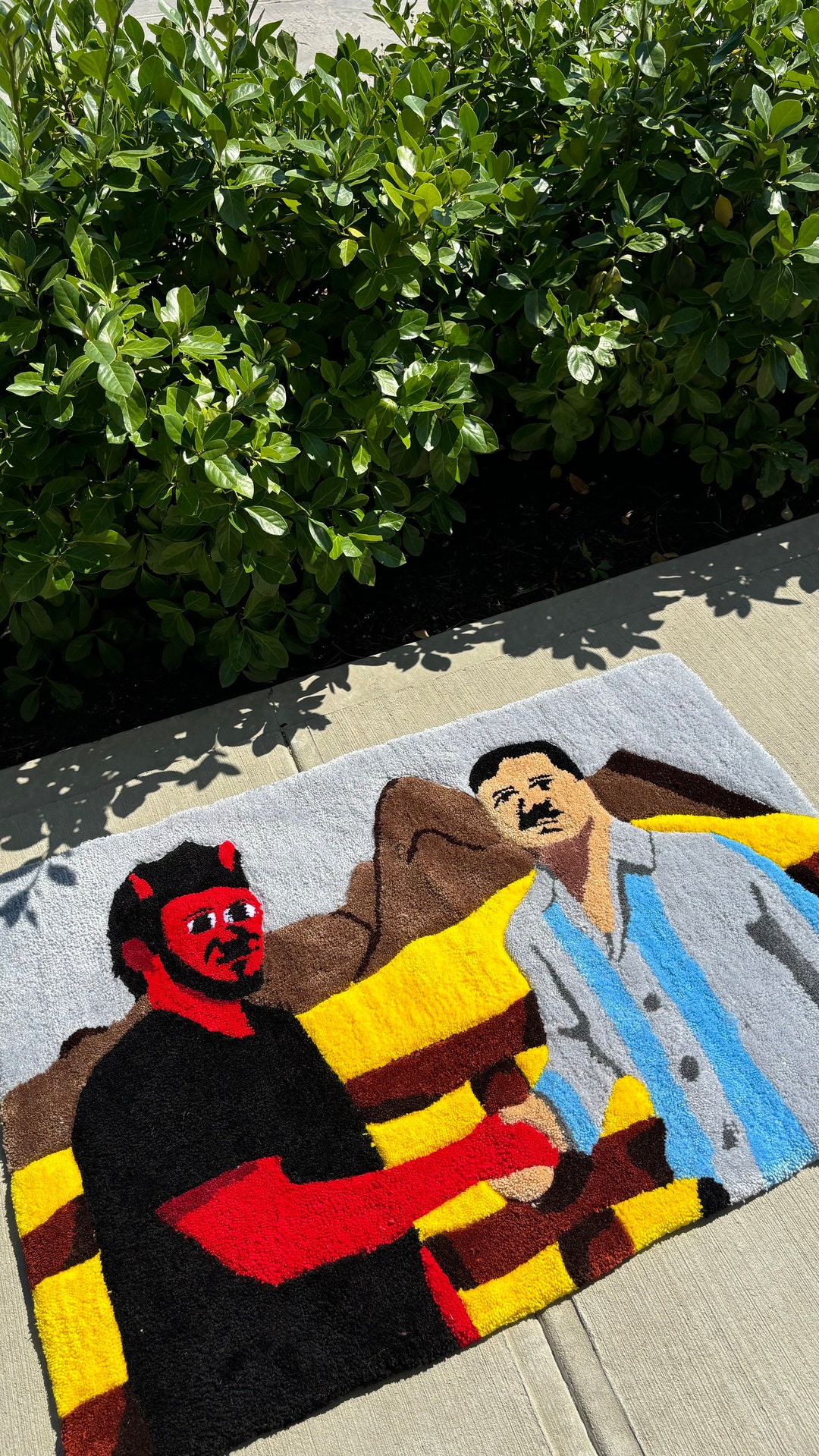 Devil X El Chapo Rug 4ft for Your Room Decor Boy or Girl Birthday