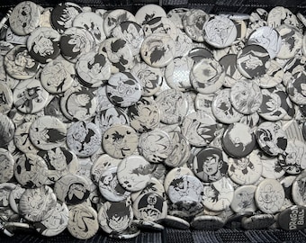 ANIME, MANGA, FANTASY Fighting champs Manga Button Set (5, 10, 20)