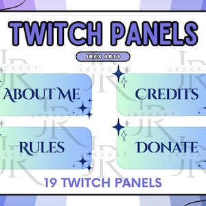 Midnight Array Minimalistic Twitch Panels