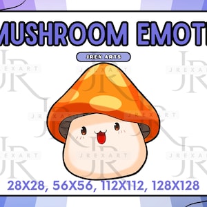 Twitch/Discord Orange Mushroom Emote