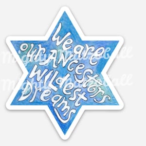 Wildest Dreams Israel Chai Fight Antisemitism Israel Jewish Pride Sticker