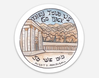 Jerusalem Fight Antisemitism Israel Jewish Pride Sticker