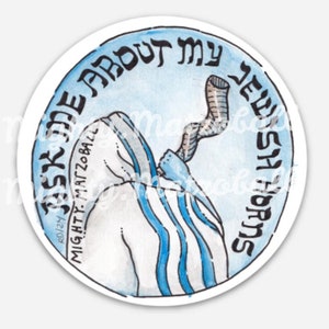 Shofar Antisemitismus Israel Jüdischer Stolz Aufkleber
