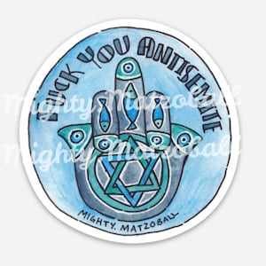 Fight Antisemitism Israel Jewish Pride Sticker