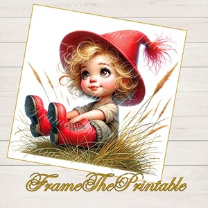 Jolie fille avec un chapeau 20 images PNG Fantasy Doll ClipArt téléchargements photos Usage commercial et personnel Fabrication de cartes Scrapbooking Technique mixte