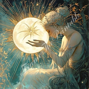 Celestial Magic Fairy Clipart Caprichoso Astrologia Céu Pacote Aquarela Arte Fantasia Lixo Diário Scrapbook Fazendo Cartão Downloads Digitais