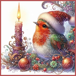 Kerst Robin clipart vintage groet seizoen vogelafbeeldingen commerciële en persoonlijke kortstondige JPG fantasie dagboek papieren kaarten ambachtelijke downloads