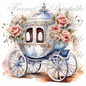 Carrozze nuziali Scrapbooking Clipart 10 Immagini Vintage Digital Download Immagini Stampabili Illustrazioni Alta qualità PNG JPG