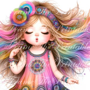 Imagens de Mandala para Meninas, Clipart, Uso Comercial, Coisas Efêmeras Caprichosas, Fantasia, Diário, Papel, Artesanato, Downloads, Boneca Bonita, Imagem para Imprimir, Álbum de Recortes
