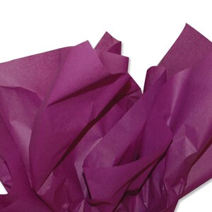 Made in USA - 480 Sheets - Plum Tissue 20&quot; x 30&quot; Sheets - 100% Recycled