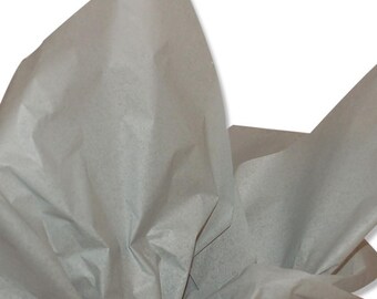 Made in USA - 480 Sheets - Gray Tissue 20" x 30" Sheets - 100% Recycled