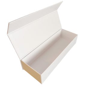 10 Boxes - Magnetic Gift Boxes - White - 8" x 2-3/4" x 1-5/8"