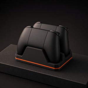 Dual Controller Stand, Two Game Controller Holder for a Gaming Desk