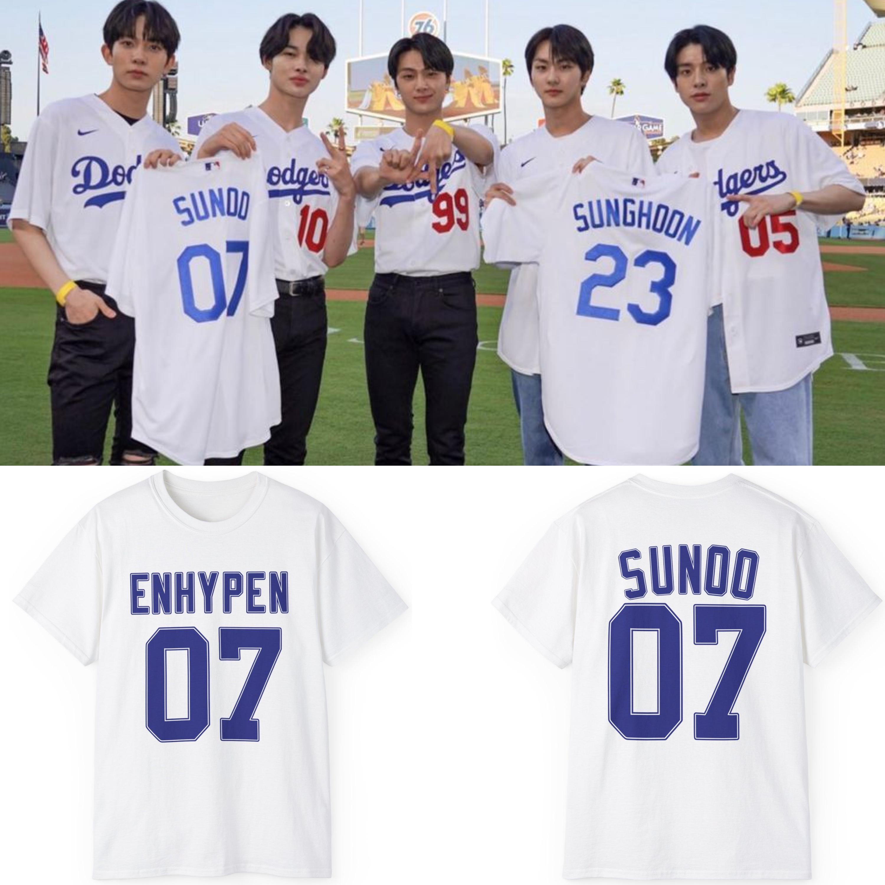 Enhypen Sunoo 07 Baseball Shirt, Sunoo Jersey Number