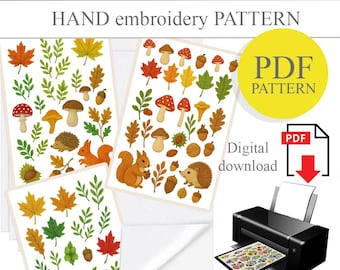 PDF Stick und Stitch Stickmuster, handgesticktes Stickmuster, wasserlösliches Papier, Stick und Stitch Stickmuster, Stick und Stitch Stickmuster, DIY handgemachtes Geschenk