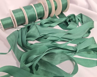 Silk ribbon s629 100 % Pure Silk, Ribbon embroidery, Hand embroidery, wide ribbon