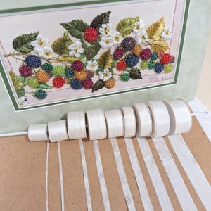 Nastro di seta bianco 100% pura seta Nastro di seta tagliato su misura Creazione di bambole Nastro ricamo Ricamo a mano Cucito Gioielli Fiocchi per capelli da sposa