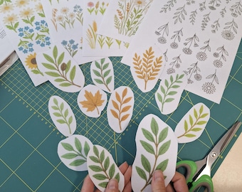 Stick and stitch Hand Embroidery Water Soluble Paper Floral Stick Stitch Stabilizer Pack Wildflower Washaway Embroidery HandEmbroidery