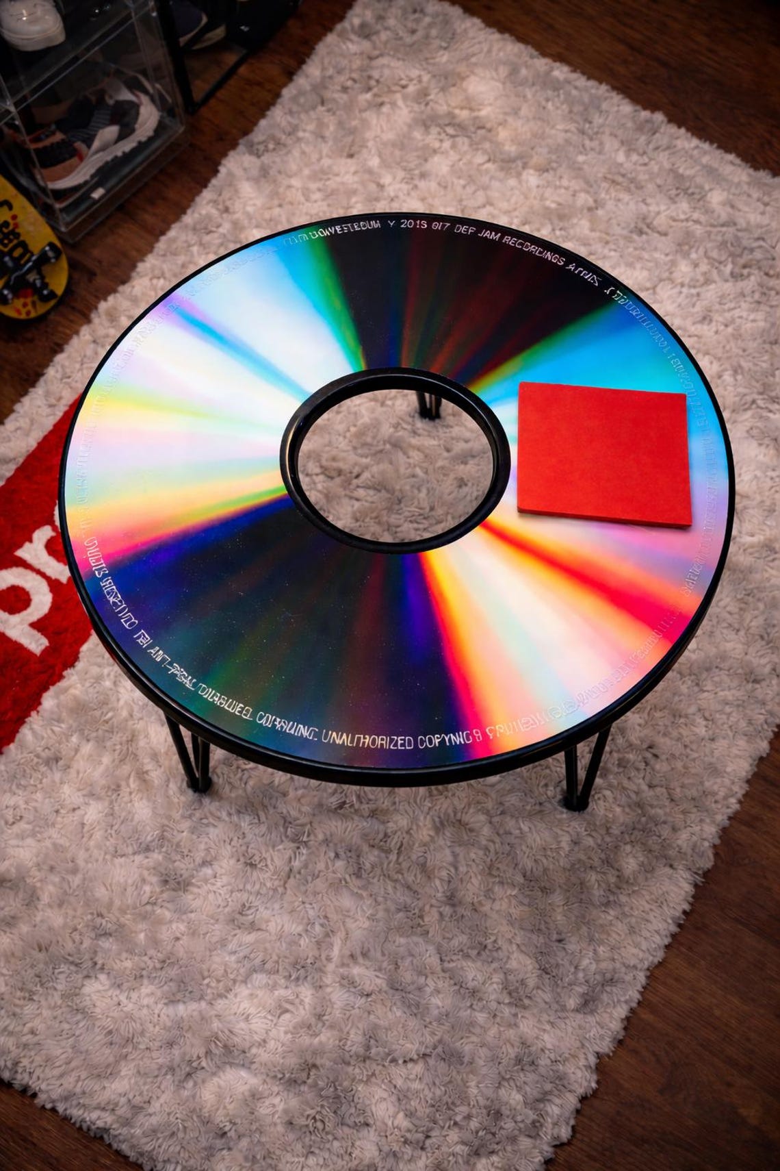 Vintage CD Disc Table - Etsy
