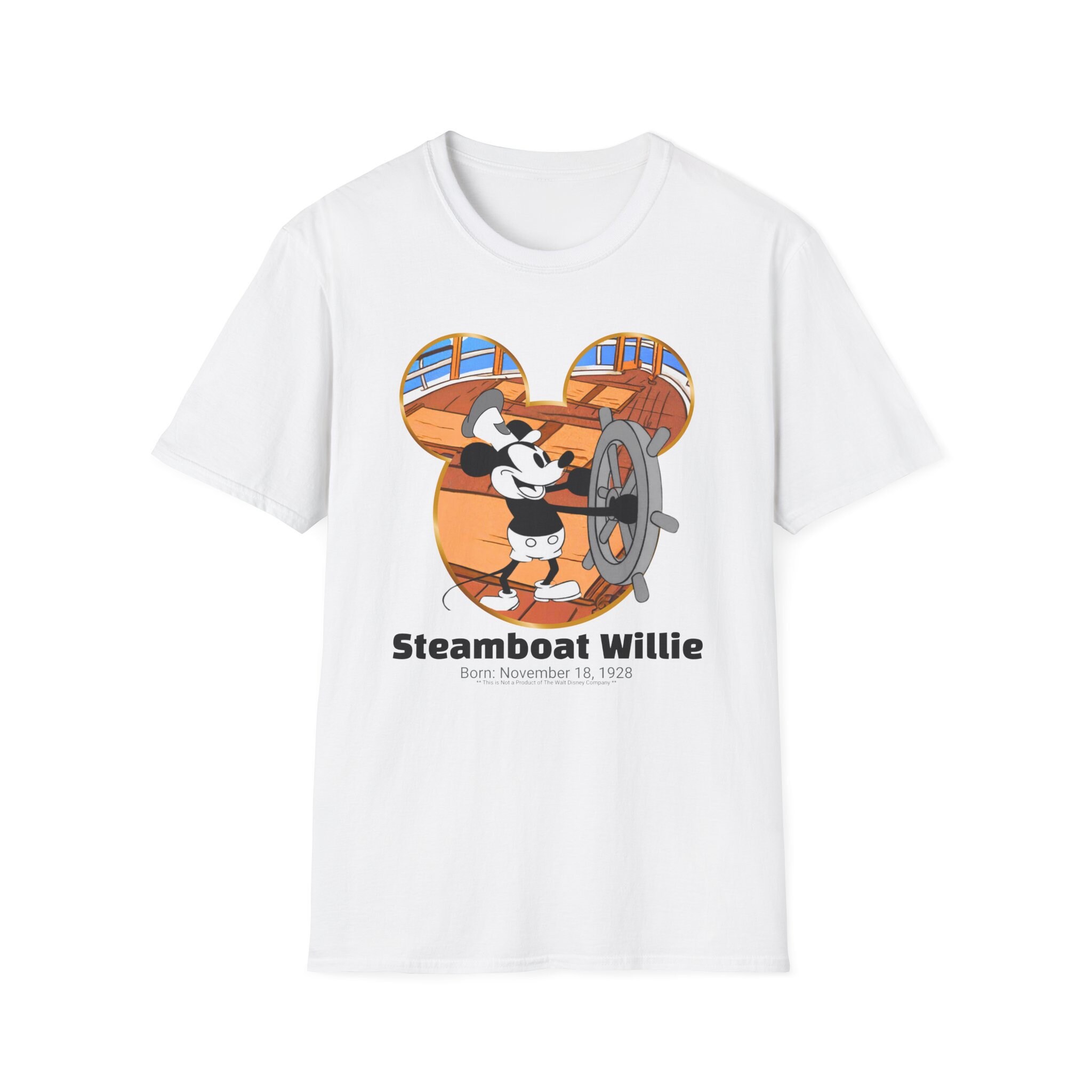 ディズニー ミッキーマウス 蒸気船ウィリー Tシャツ ユニセックス 