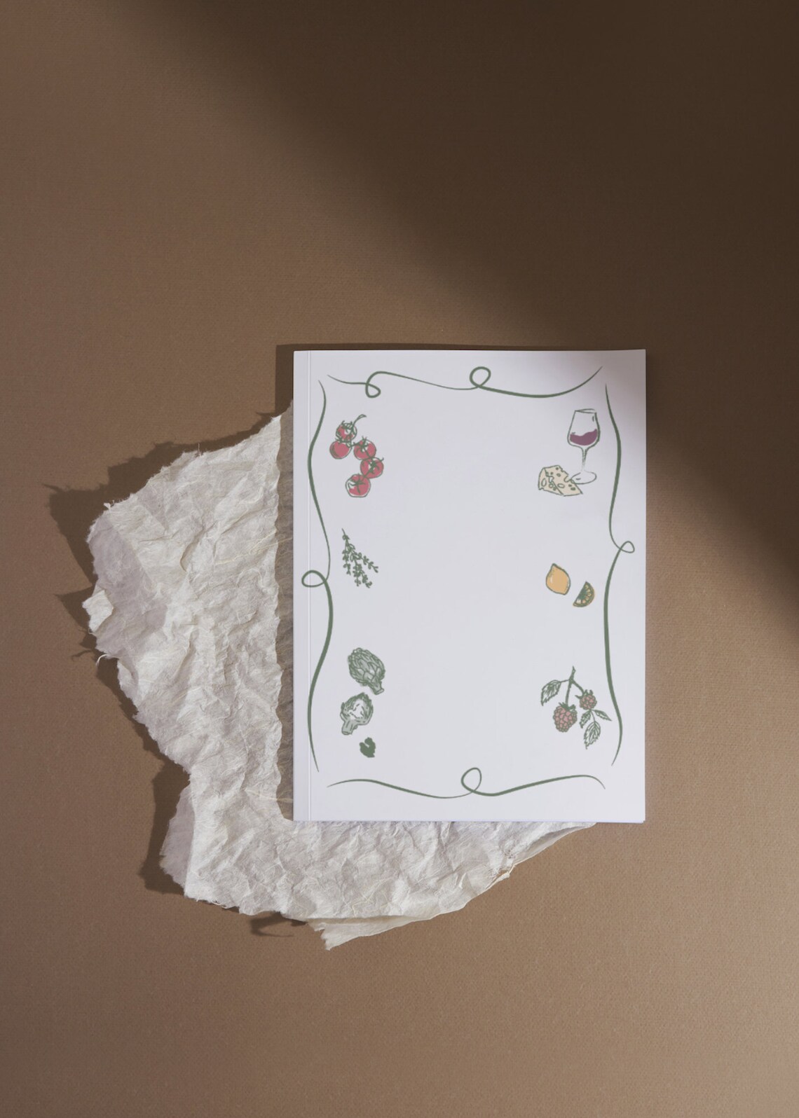 Illustrated Rustic Dinner Menu Rectangle Template - Etsy