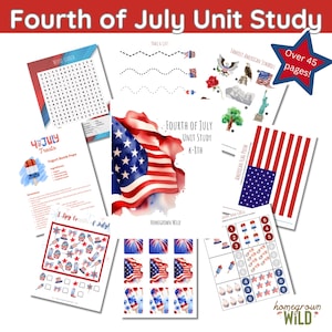 4th of July Activity Pack: History, Art, & More (Digital Download)