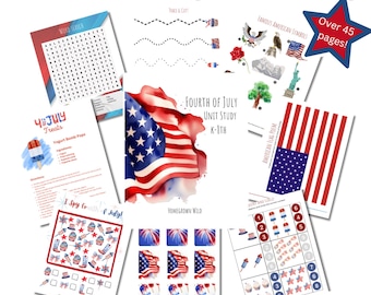 4th of July Activity Pack: History, Art, & More (Digital Download)