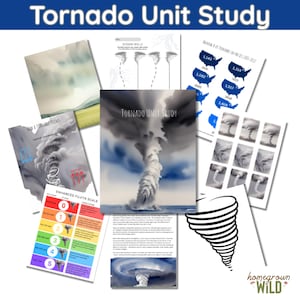 Tornado Unit Study | Extreme Weather | Natural Disaster | Twister | Homeschool Worksheets