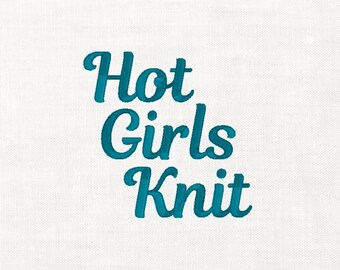 Hot Girls Knit Machine Embroidery Digital Download Instant Download Files Knitter Grandmacore Arts and Craft Hot Girls Hats
