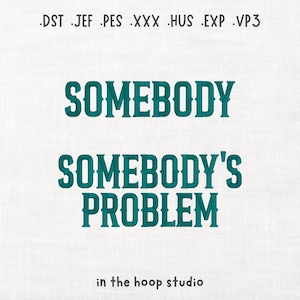 Alguien y el problema de alguien Bordado a máquina Descarga digital Archivos de descarga instantánea Divertido sombrero vaquero Western Cowgirl Vibes 2 tamaños