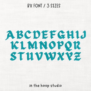 Medieval Times Machine Embroidery Font BX Font Digital Download 3 Sizes Instant Download Files Joust Font Monty Python Font