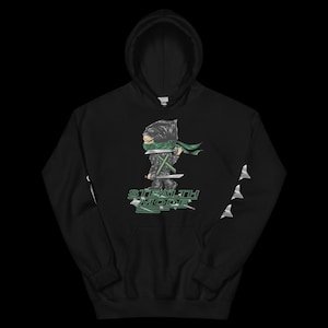 Stealth Mode Green Ninja Hoodie