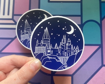 Magic Castle Boy Wizard Holographic Sticker - Fantasy Wizard World