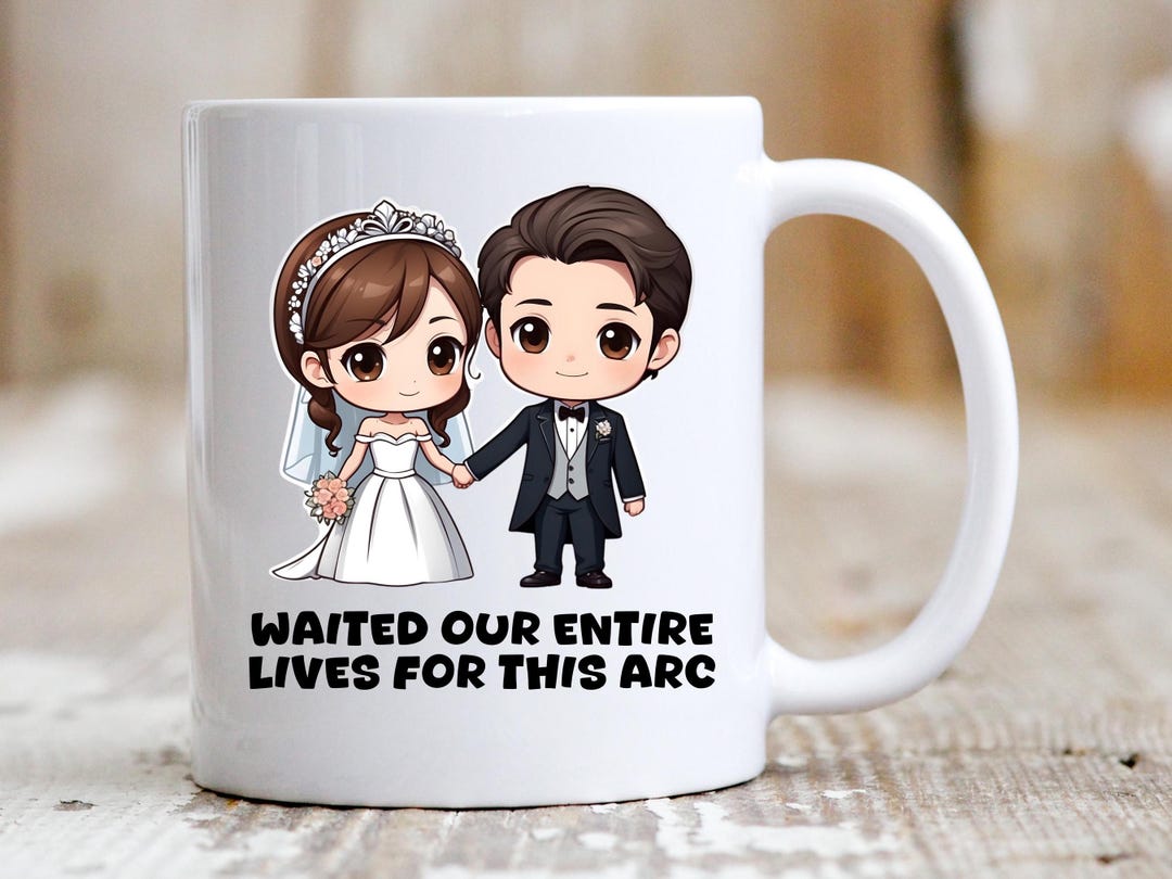 Anime Theme Wedding Mug Gift Idea for Anime Couples Lovers Fans of ...