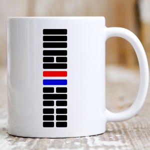 Südkoreanische Flagge Kaffeetasse mit vertikalem Taegeukgi Design und Dae Han Min Guk Seitendruck für K-Pop und koreanische Kulturliebhaber