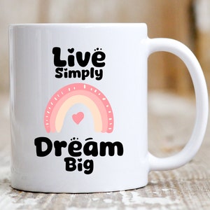 Boho Coffee Mug Inspirational Bohemian Style Coffee Cup Gift for Her, Gift for Him, Bohemian Dreamer Theme Coffee Cup